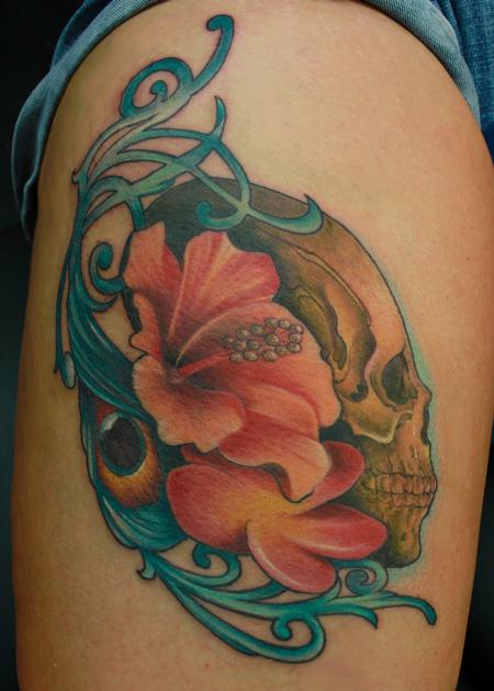 Tattoos - Tropical Skull - 89491